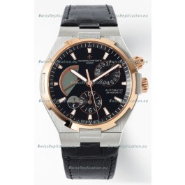 Vacheron Constantin Power Reserve Black Dial Two Tone Black Dial Swiss Replica Watch