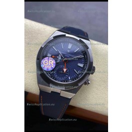 Vacheron Constantin Overseas Dual Time Titanium 1:1 Mirror Swiss Replica Watch in Blue Dial