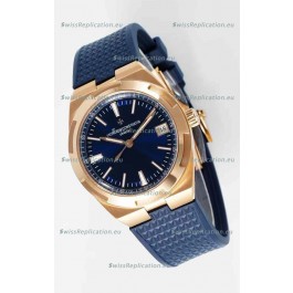 Vacheron Constantin Super Clone Overseas Edition Rose Gold Casing Rubber Strap