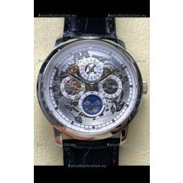 Vacheron Constantin Patrimony Traditionelle Skeleton Perpetual Calendar Swiss Replica Watch 