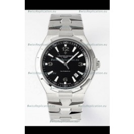 Vacheron Constantin Overseas 1:1 Mirror Swiss Replica Watch in Black Dial - Steel Strap
