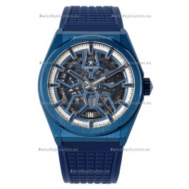 Zenith Defy Classic Skeleton 41MM Blue Ceramic Men's Swiss Replica Watch