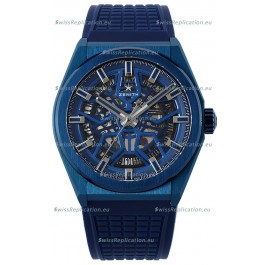 Zenith Defy Classic Skeleton 41MM Blue Ceramic Men's Swiss Replica Watch