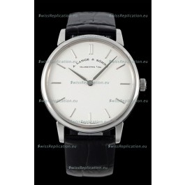 A.Lange & Sohne Saxonia Thin Swiss Replica Watch Steel Case White Dial