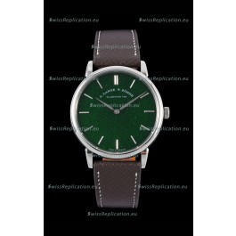 A.Lange & Sohne Saxonia Thin Swiss Replica Watch Steel Case Green Dial