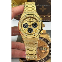 Audemars Piguet Royal Oak Chronograph 26240BA Frosted Yellow Gold Super Clone Watch 