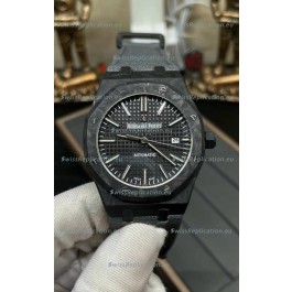 Audemars Piguet Royal Oak Super Clone 15400 Forged Carbon Casing Watch Black Dial