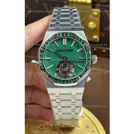 Audemars Piguet Super Clone Royal Oak Flying Tourbillon 41mm Green Dial Watch 