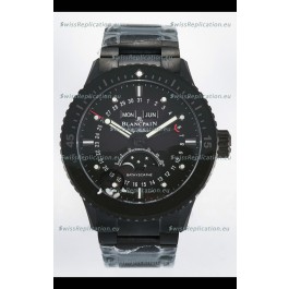 Blancpain Bathyscaphe Ceramic Casing Superclone Watch in Black Dial 