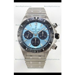 Breitling Chronomat Super Clone B01 42 Edition Swiss 904L Steel Watch Ice Blue Dial 
