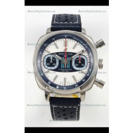 Breitling Top Time Super Clone Chronograph Blue Leather Strap Watch 