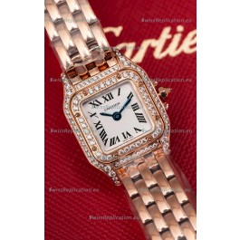 Cartier PANTHERE Superclone 20MM Swiss Replica Watch in Rose Gold Case