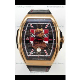 Franck Muller Vanguard Skenderbeu Croatia Rose Gold Swiss Replica Watch 