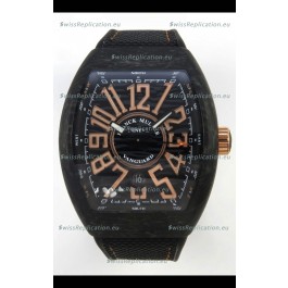 Franck Muller Super Clone Vanguard V45 Racing Carbon Watch in Nylon Strap