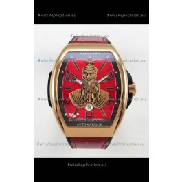 Franck Muller Vanguard Skenderbeu Rose Gold Swiss Replica Watch 