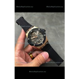 Hublot Big Bang Tourbillon Rose Gold Casing Ceramic Bezel Watch in 45MM 1:1 Mirror Replica