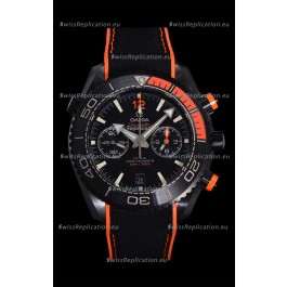 Omega Super Clone Planet Ocean 600M Chronograph Black Ceramic Replica Watch