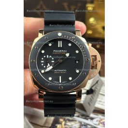Panerai Super Clone Submersible PAM974 Rose Gold Watch 42MM