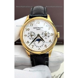 Patek Philippe Complications 5327G-001 Yellow Gold White Dial Swiss Replica