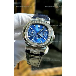 Patek Philippe Nautilus 5740 Perpetual Calendar Stainless Steel Purple Dial Swiss Replica Watch