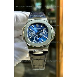 Patek Philippe Nautilus 5740 Perpetual Calendar Stainless Steel Purple Dial Swiss Replica Watch