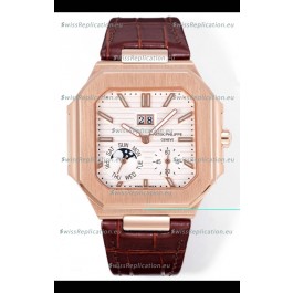 Patek Philippe Cubitus 5822 Rose Gold Casing White Dial Swiss Replica Watch