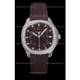 Patek Philippe Super Clone Aquanaut Stainless Steel Brown Dial 38.5MM Watch 