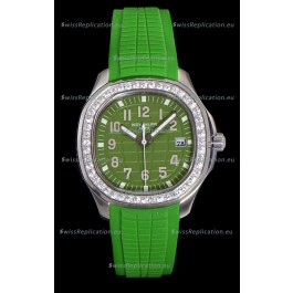 Patek Philippe Super Clone Aquanaut Stainless Steel Green Dial 38.5MM Watch 