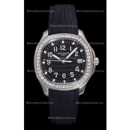 Patek Philippe Super Clone Aquanaut Stainless Steel Black Dial 38.5MM Watch 