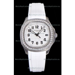 Patek Philippe Super Clone Aquanaut Stainless Steel White Dial 38.5MM Watch 