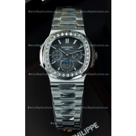 Patek Philippe Nautilus 5740 Perpetual Calendar Stainless Steel Grey Dial Swiss Replica Watch