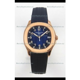 Patek Philippe Super Clone Aquanaut 5167 SC324 Movement 904L Rose Gold Blue Dial Watch 