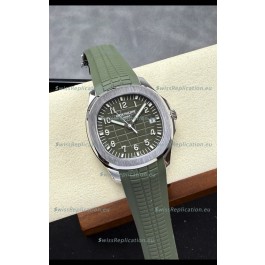 Patek Philippe Aquanaut Super Clone 5168G Green Dial 904L Steel Replica Watch 