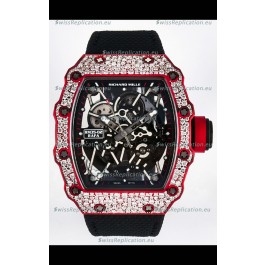 Richard Mille 035-02 Red NTPT Real Vaucher Movement Super Clone Watch 