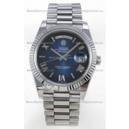 Rolex Day Date Super Clone Blue Roman Dial 40MM 220 Grams Swiss Replica watch 