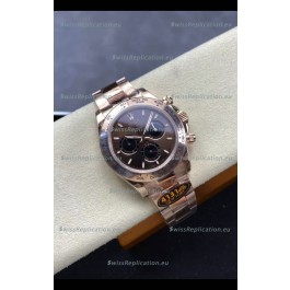 Rolex Daytona Super Clone M116505 Rose Gold Original Cal.4131 Movement - 904L Steel Watch