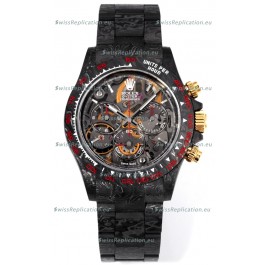 Rolex Daytona Blaken Black Carbon 1:1 Swiss Mirror Replica Skeleton Dial Cal.4130 Movement