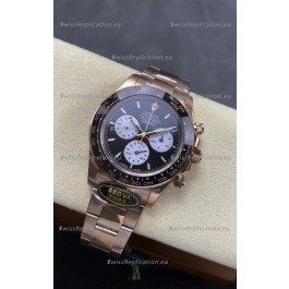 Rolex Daytona Super Clone 126525 Le Mans Edition Rose Gold Black Dial Original Cal.4132 Movement