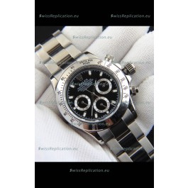 Rolex Daytona Japanese Movement Replica Watch in Black Dial 