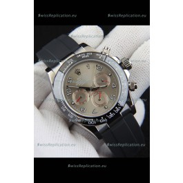 Rolex Daytona Japanese Movement Steel Casing Replica Watch in Grey Dial