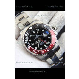 Rolex GMT Masters II Japanese Movement Replica Watch Steel Case Black Dial