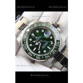 Rolex GMT Masters II Japanese Movement Replica Watch Steel Case Green Dial