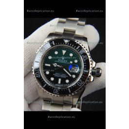 Rolex Sea Dweller Japanese Movement Replica Watch Green Dial 43MM
