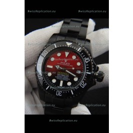 Rolex Sea Dweller Japanese Movement Replica Watch Red Dial 44MM