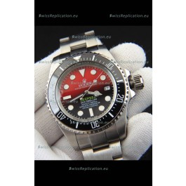 Rolex Sea Dweller Japanese Movement Replica Watch Red Dial 44MM