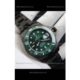 Rolex Submariner Japanese Replica Watch in PVD Coating Green Dial 