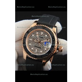 Rolex Yachtmaster Everrose Gold Japanese Replica Watch - 40MM