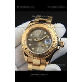 Rolex Yachtmaster Japanese Movement Watch in Gold Casing - Grey dial 37MM