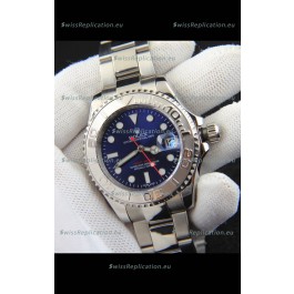 Rolex Yachtmaster Stainless Steel Japanese Replica Watch - 40MM - Blue Dial 