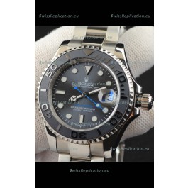 Rolex Yachtmaster Stainless Steel Japanese Replica Watch - 40MM - Grey Dial 